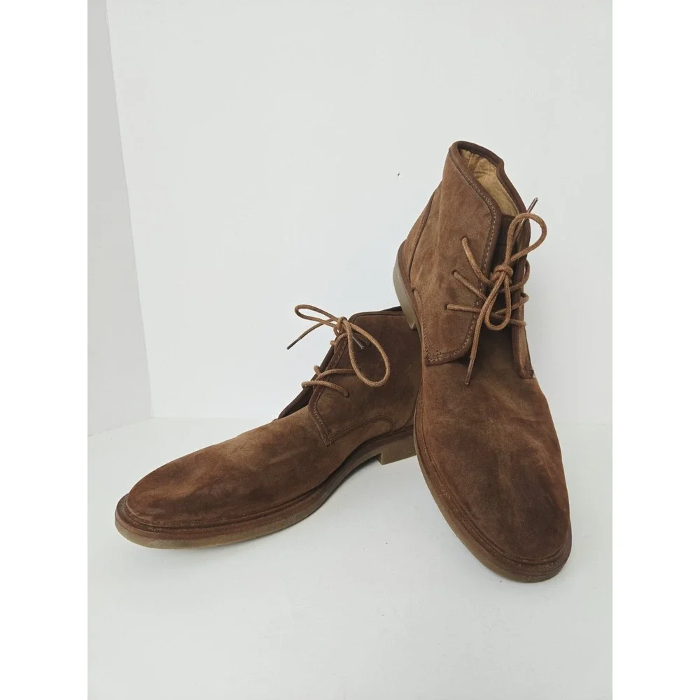 Nautica Mens Chukka boot sz 11 brown suede lace up